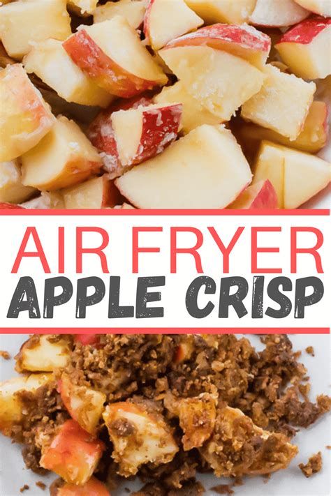 Air Fryer Apple Crisp Air Fryer Eats Recipe Apple Crisp Cooking Rolled Oats Air Fryer