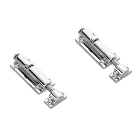 OUNONA WORGEOUS 2pcs Durable Zinc Alloy Spring Door Bolt Lock for