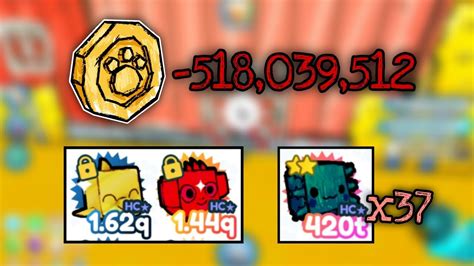 Spending 518 012 512 Cartoon Coins In Pet Simulator X Hardcore Mode