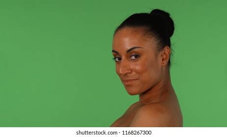 Attractive Mature Woman Smiling Touching Her Stock Photo Shutterstock
