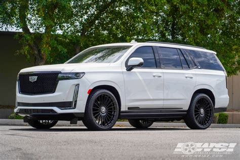 2023 Cadillac Escalade With 24 Vossen HF 8 In Gloss Black Wheels