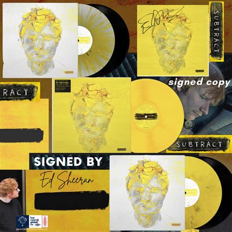 SIGNED VINYL SUBTRACT By ED SHEERAN VINYL NEW ALBUM RELEASE