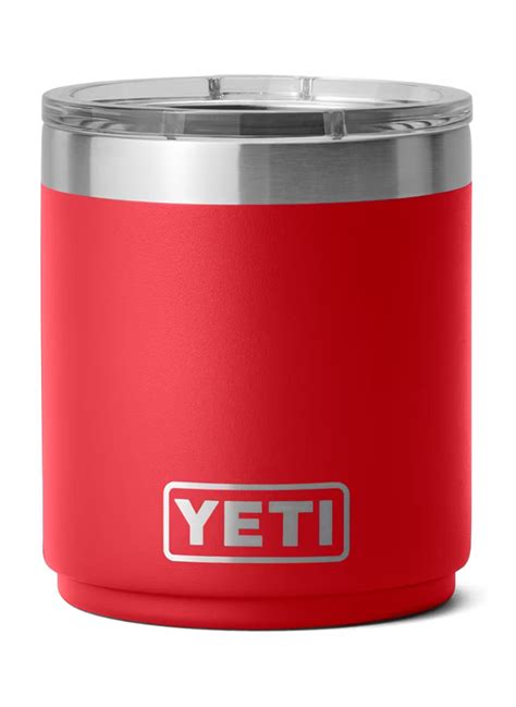 YETI Rescue Red Rambler 10 Oz Stackable Lowball Tumbler Company Drinkware