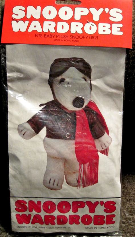 1960s Snoopys Flying Ace Costume Outfit For 11 Doll Jacket Red Scarf