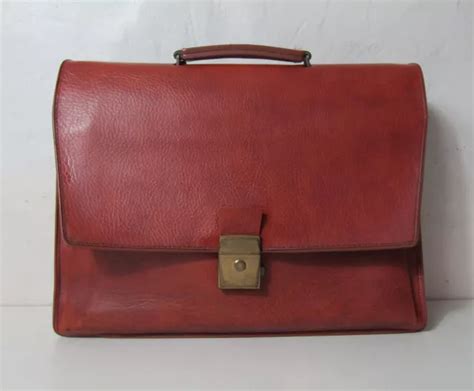 ANCIEN CARTABLE EN Cuir Vintage EUR 49 90 PicClick FR