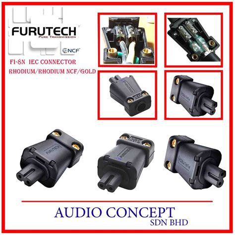 Furutech Fi N Rohdium Rohdium Ncf Gold Iec Connector Audio Concept