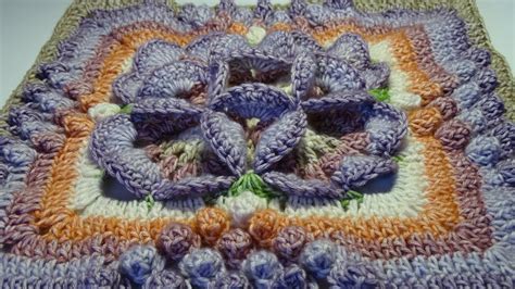 Crochet Flower 3D Granny Square ENGLISH YouTube