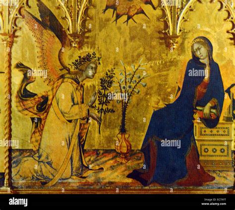 Simone Martini Annunciation Detail In