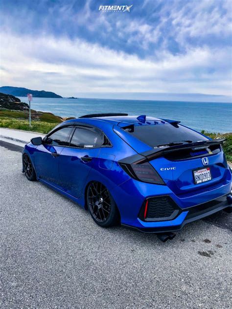 2019 Honda Civic Ex With 18x8 5 Enkei Raijin And Toyo Tires 235x40 On Air Suspension 1592461