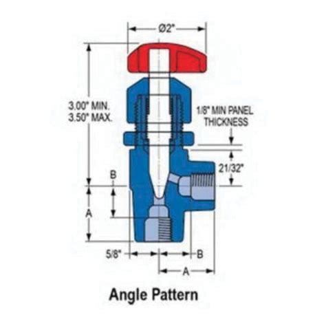 Spears Bl Angle Pattern Needle Valve Nominal Socket End