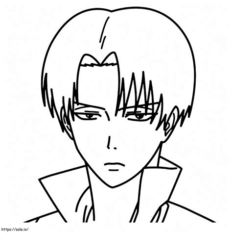 Handsome Levi Ackerman Coloring Page