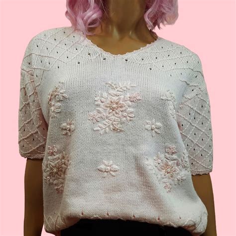 Pastel Pink Sweater Etsy