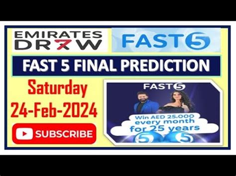 Fast 5 Emirates Draw Final Prediction 24 Feb 2024 Fast 5 Golden