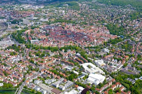Luftaufnahme Göttingen - Altstadtbereich und Innenstadtzentrum in ...