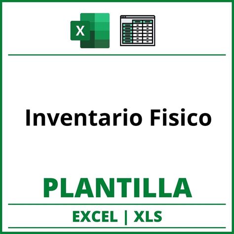 Formato De Levantamiento De Inventario Fisico Excel XLS