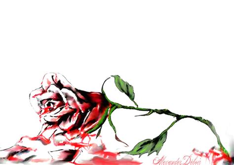 Bleeding Rose By Deboir On Deviantart