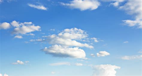 Beautiful Nature Light Cloud Sky White Outdoor Color Fluffy