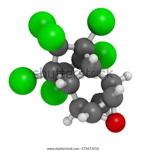 Dieldrin Pesticide Molecule Insecticide That Persists Stock Illustration 172672016 | Shutterstock