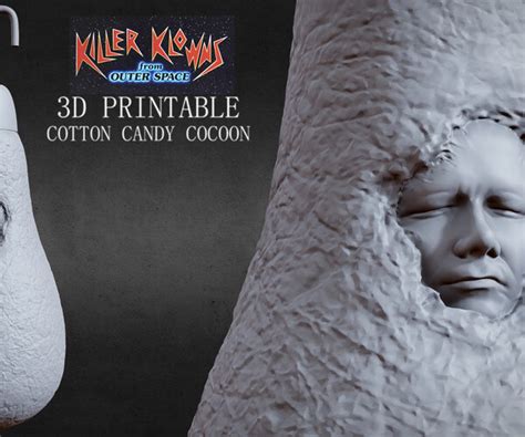 ArtStation - 3D PRINTABLE COTTON CANDY COCOON (EXPOSED HUMAN FACE ...