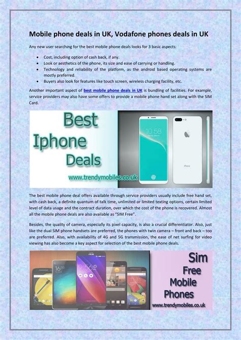 PPT - Mobile phone deals in UK, Vodafone phones deals in UK PowerPoint ...