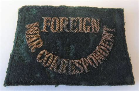 Ww2 Foreign War Correspondent Slip On Shoulder Title In Bullion Wire Badges