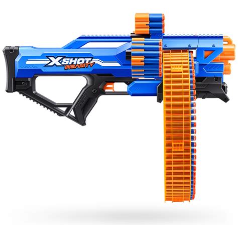 X Shot Insanity Mad Mega Barrel Blaster Mit 72 Darts Smyths Toys