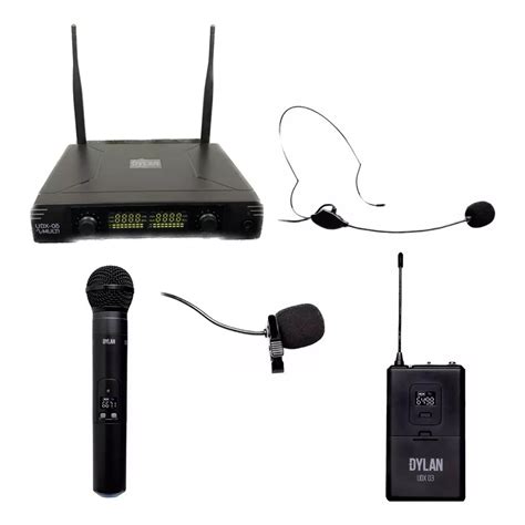 Microfone Sem Fio Dylan Udx Multi Uhf Bast O Headset Ou Lapela