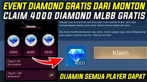 Buruan Ambil Diamond Dari Monton Event Diamond Mlbb Gratis Dari