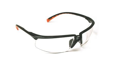 3m Safety Glasses Anti Scratch No Foam Lining Wraparound Frame Half Frame Black Black