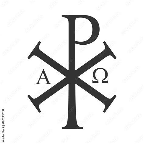 chi rho symbol jesus christ monogram christogram sign christianity