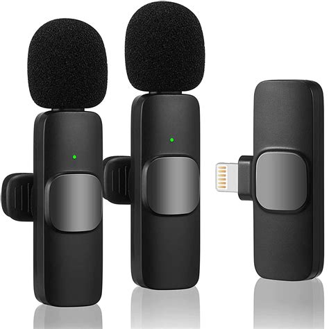 K9 Wireless Dual Microphone Mic For IPhone Type C Mobile Youtubers