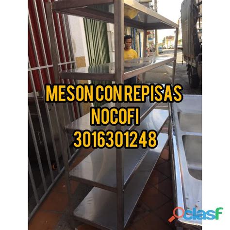 Meson Con Repisas Acero En Colombia Clasf Servicios