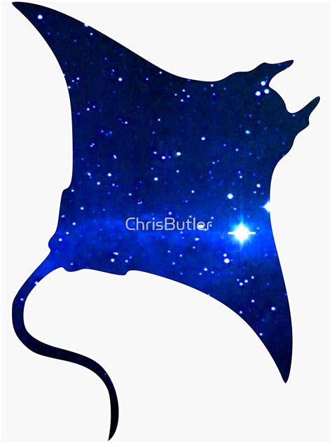 Space Manta Ray Sticker For Sale By Chrisbutler Redbubble