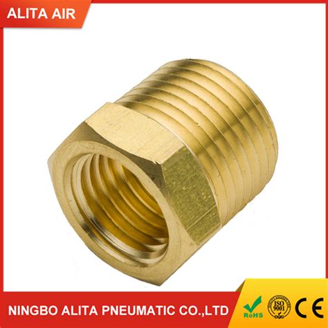 Npt Male To Female Brass Pipe Fitting Hex Reducer Bushing Connector Fittings Pneumatic Fitting