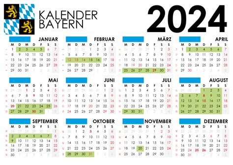 Kalender 2024 Bayern Mit Ferien Feiertage