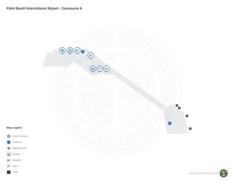 Palm Beach Airport Pbi Terminal Maps Airport Guide
