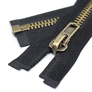 Amazon Yahoga Inch Antique Brass Separating Jacket Zipper Y