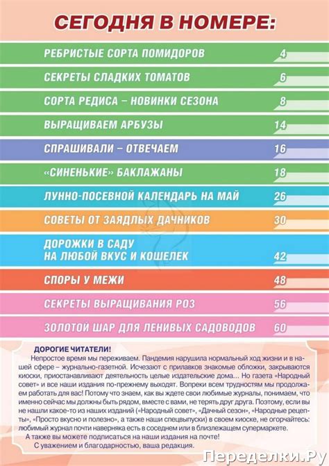 Дачный сезон № 5 май 2020 * Переделки.РуПеределки.Ру