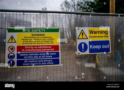 Construction Site Safety Signs High Resolution Stock Photography And