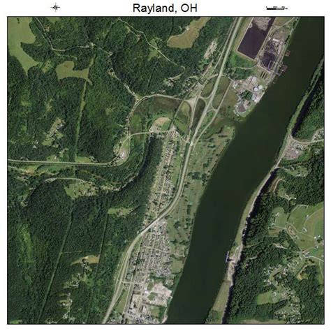 Aerial Photography Map of Rayland, OH Ohio