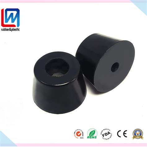 Oem Black Molded Dock Rubber Bumper Rubber Bushing Buffer For Machinery