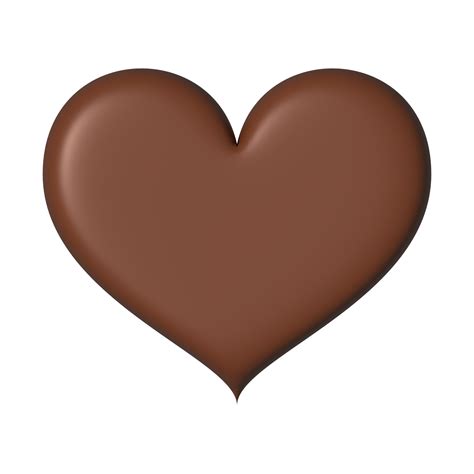 Heart Shape Chocolate 3d Romantic Symbol Element For Valentine