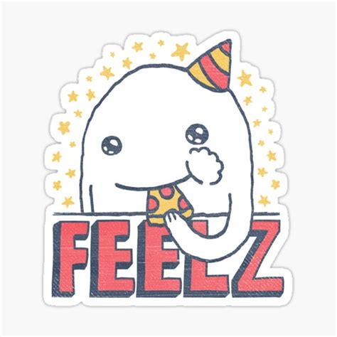 "ALL OF THE FEELZ..." Sticker for Sale by BeanePod | Redbubble