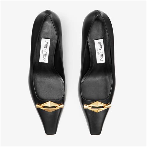 Ryker 70 Blackgold Calf Leather Shoe Jimmy Choo