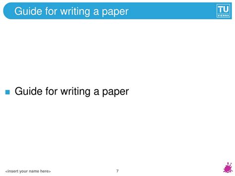 Guide for writing a paper - ppt download