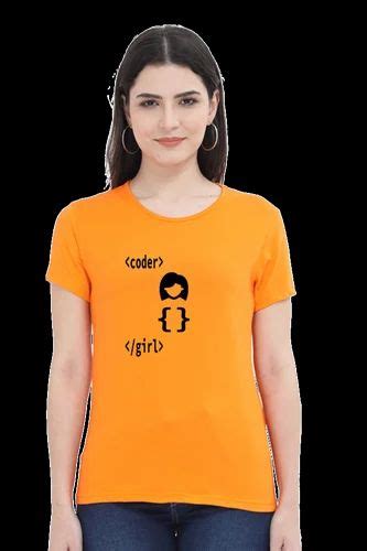 Xavi's Coder Girl Women's Cotton Tshirt at Rs 380.00/piece | Ladies ...