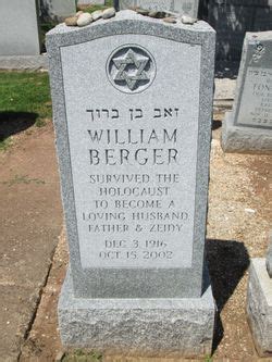 William Berger Find A Grave Memorial