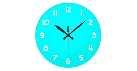 Aqua Wall Clock | Zazzle.com