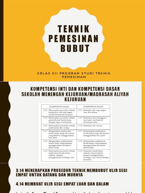 Bubut Ulir Segi Empat 1 Pdf Pdf