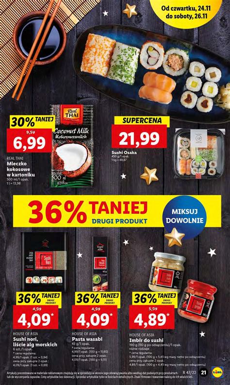 Lidl Gazetka Mleczko Kokosowe Sushi Osaka Wasabi